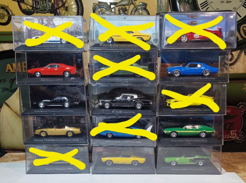 Miniaturas 1/43 carros americanos