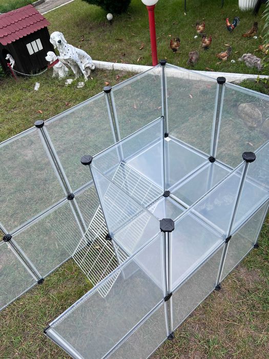 Duża klatka kojec wybieg dla świnki królika zwierząt panelowa NOWA