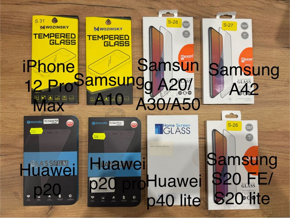 Szkło na telefon iPhone, Samsung i Hauwei