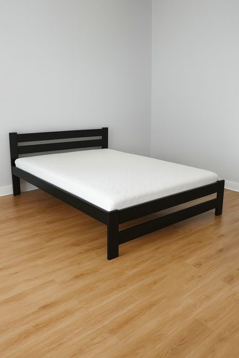 Wysoki zagłówek GRUBE Łóżko sosnowe drewniane Wszystkie rozmiary