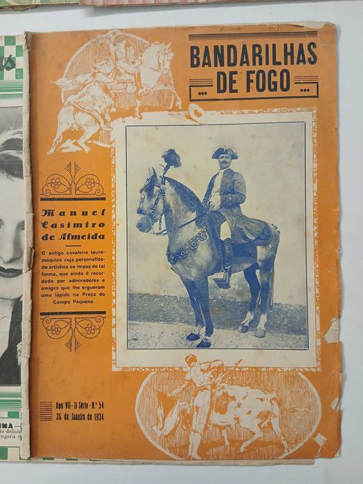 Coleção de 10 revistas bandarilhas de fogo 1933 a 34