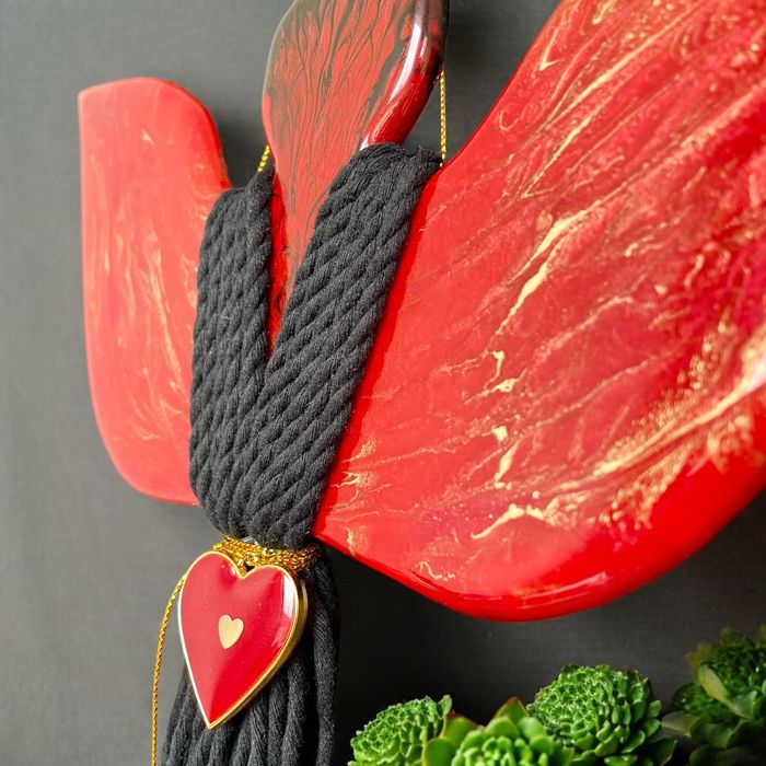 Anioł Szczęścia - Ręcznie Wykonana Dekoracja z Żywicy Epoksydowej