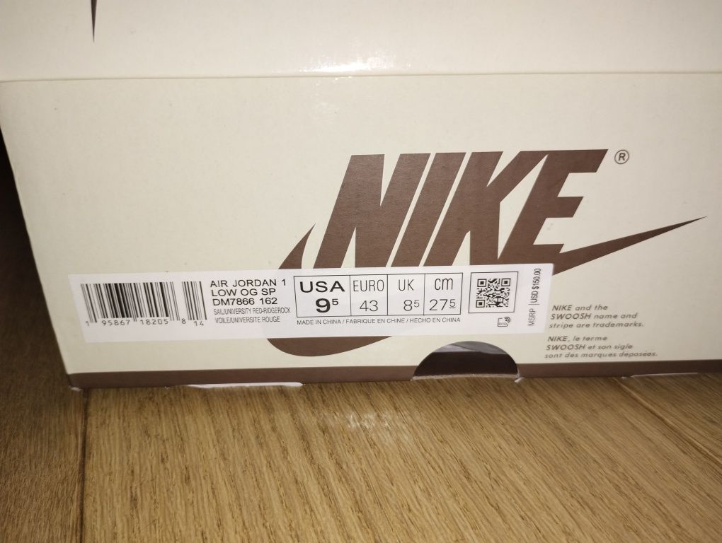 Air Jordan 1 Low Travis Scott Reverse Mocha