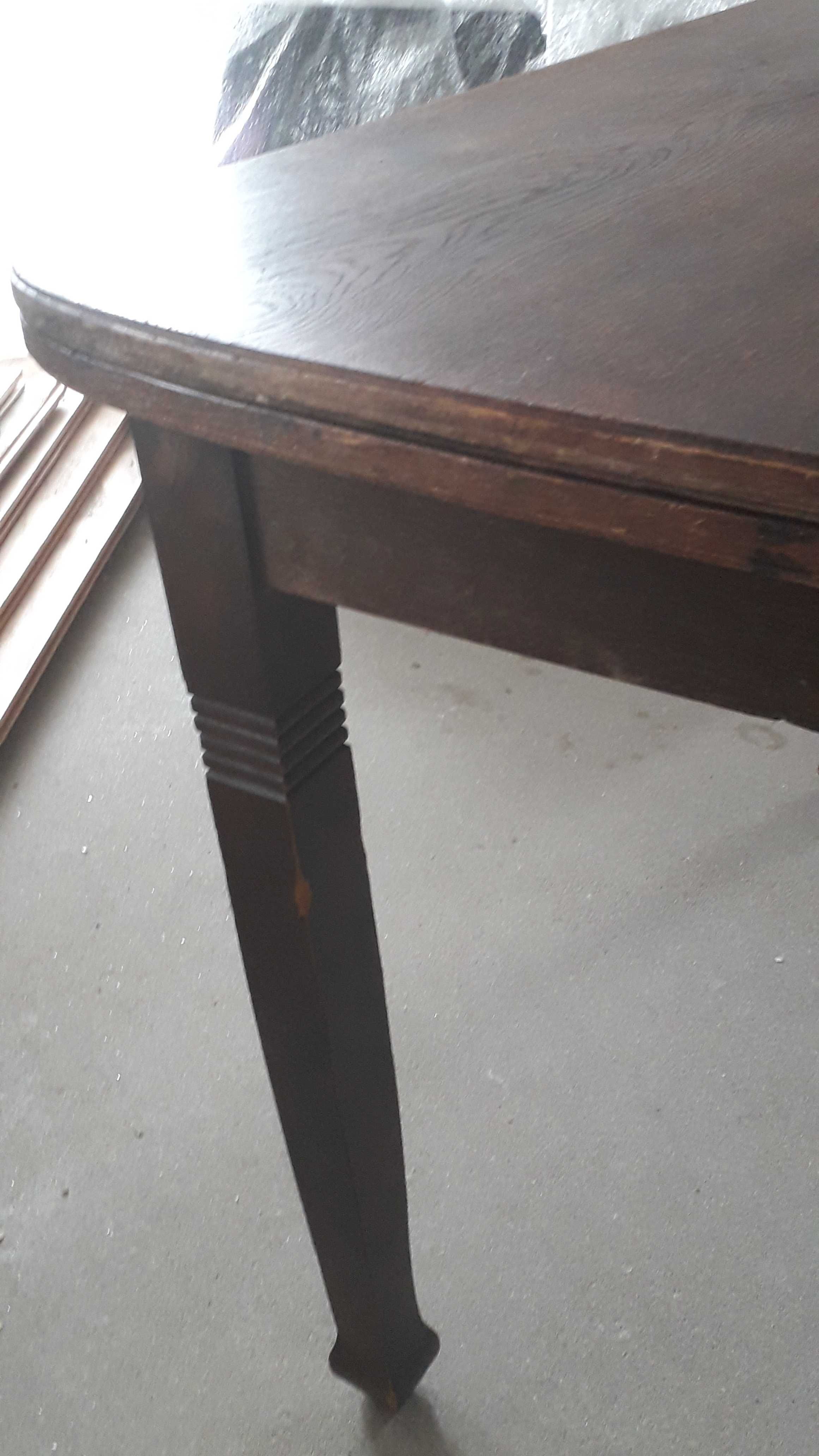 Stół i 6 krzeseł- Stary dębowy komplet