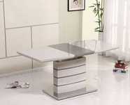 Стол обеденный раскладной Houston mokko chrome leg