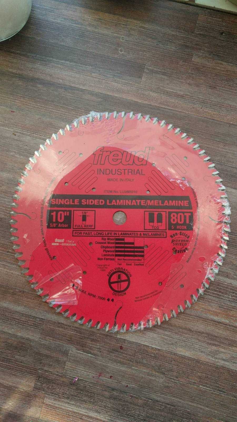 Пильний диск Freud Industrial 10" 254мм)60 зубів і 80 зубів фінішний