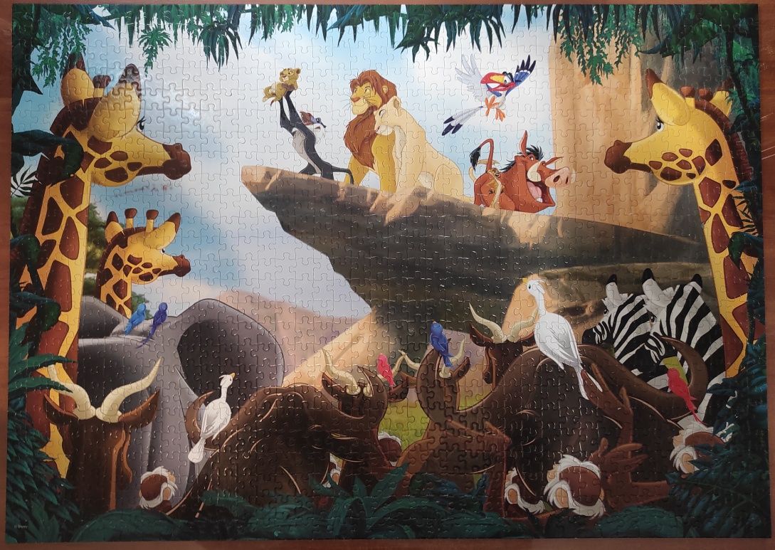 Puzzle 1000 Disney Król lew