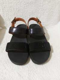 Босоножки сандали fitflop 40p черные кожа