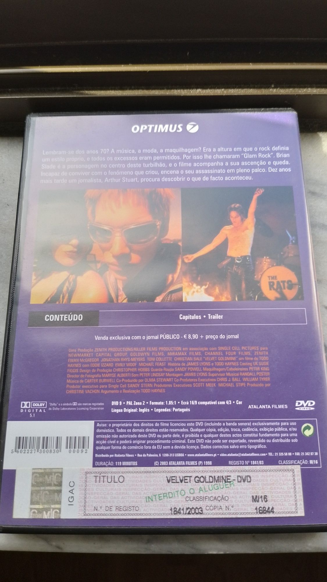 DVD Velvet Goldmine