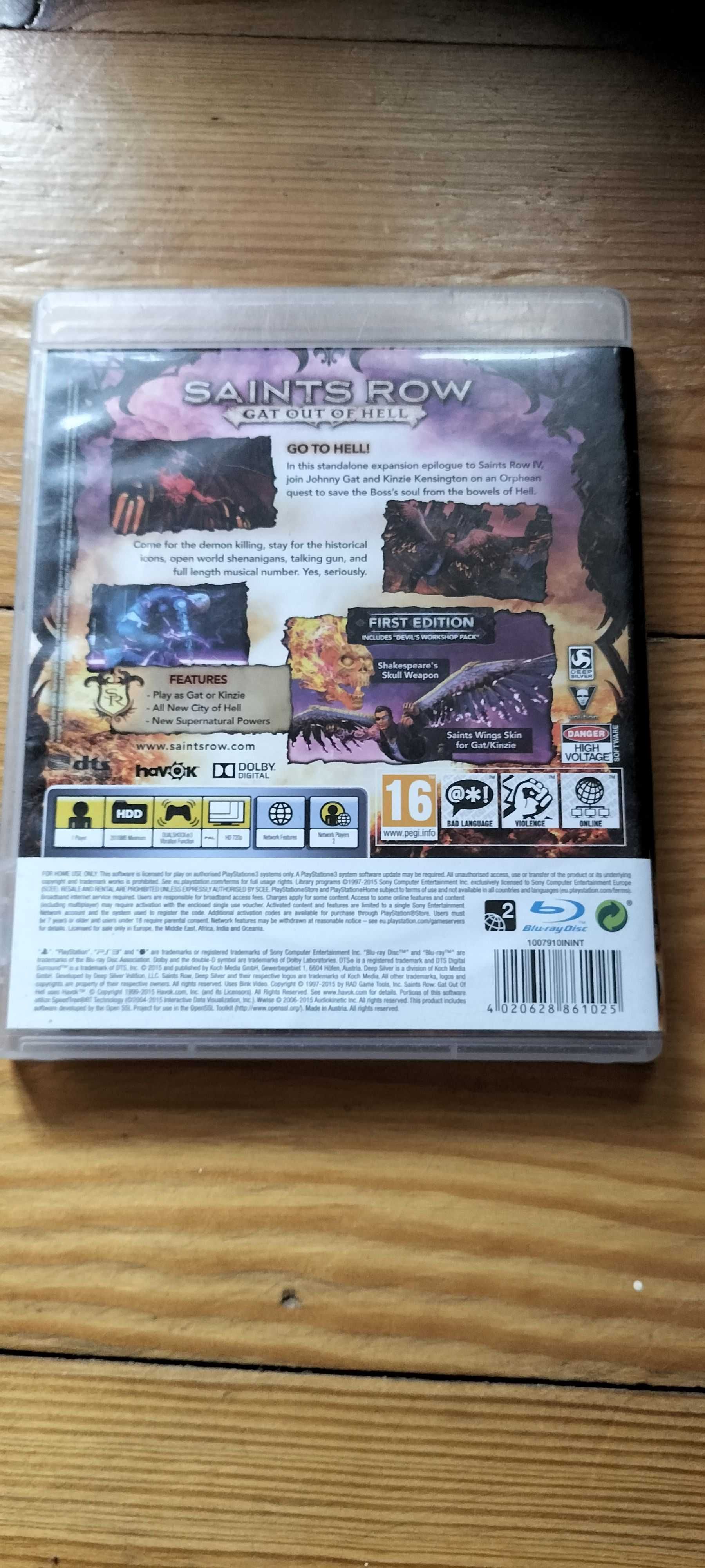 Gra "Saints Row: Gat out of Hell" na PlayStation 3
