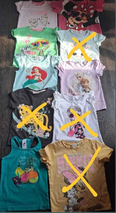 Футболочки, шорти, плаття для дівчинки 4-6р. NEXT,ZARA,H&M,GEORGE,Стіч