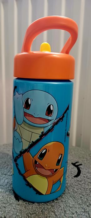 Pokemon, butelka z wbudowaną słomką, 430 ml