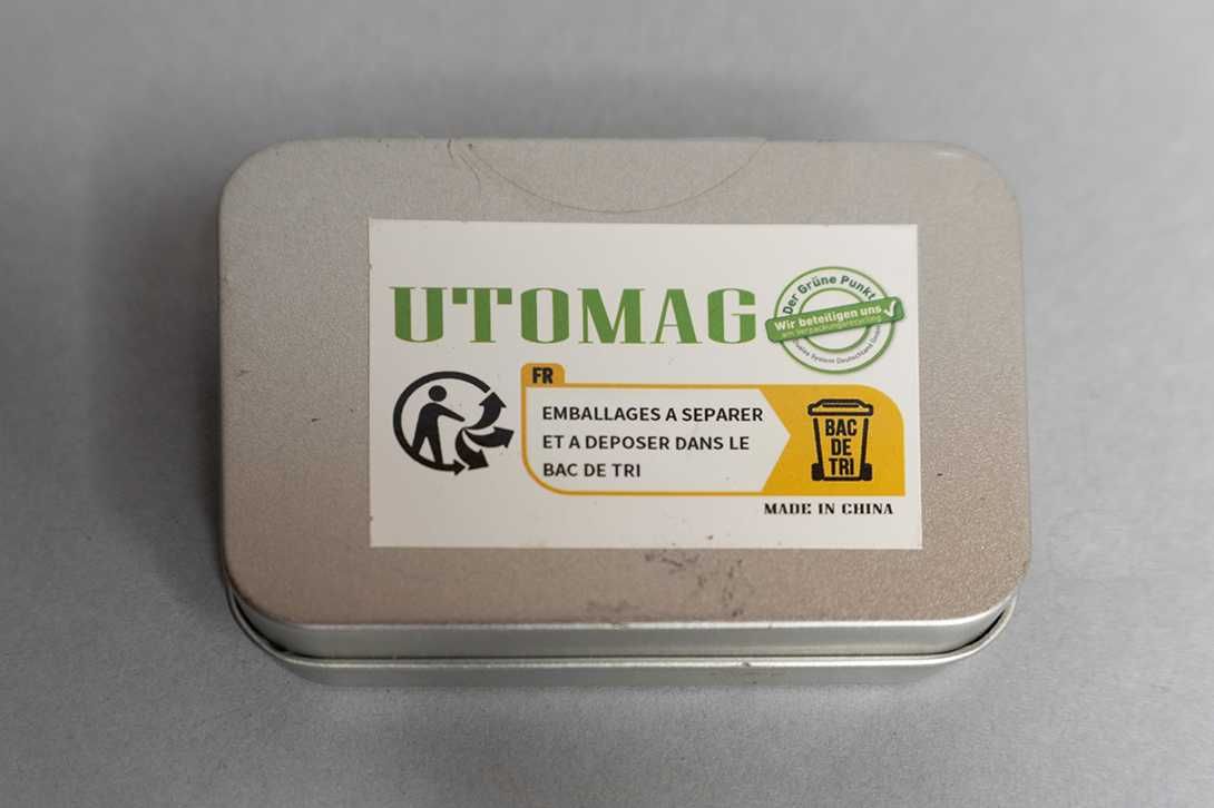 UTOMAG Magnesy neodymowe, do wielokrotnego użytku - 300 sztuk 2 x 1 mm