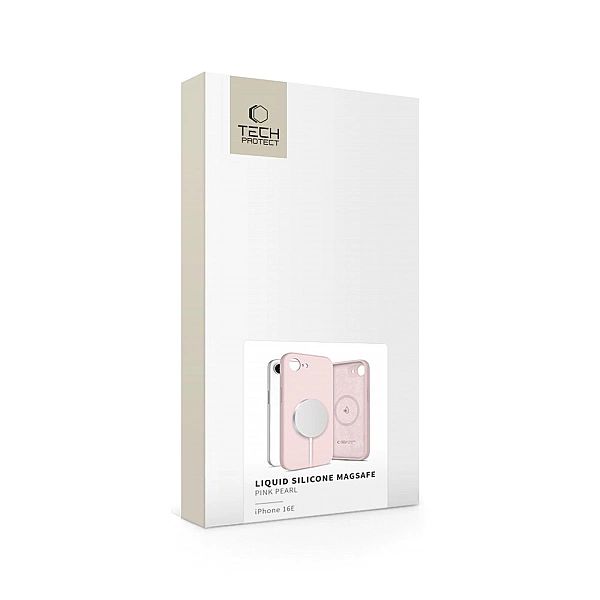 Tech-Protect Liquid Silicone Magsafe Iphone 16E Pink Pearl