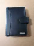 Czarny zapinany organizer Herlitz, nowy