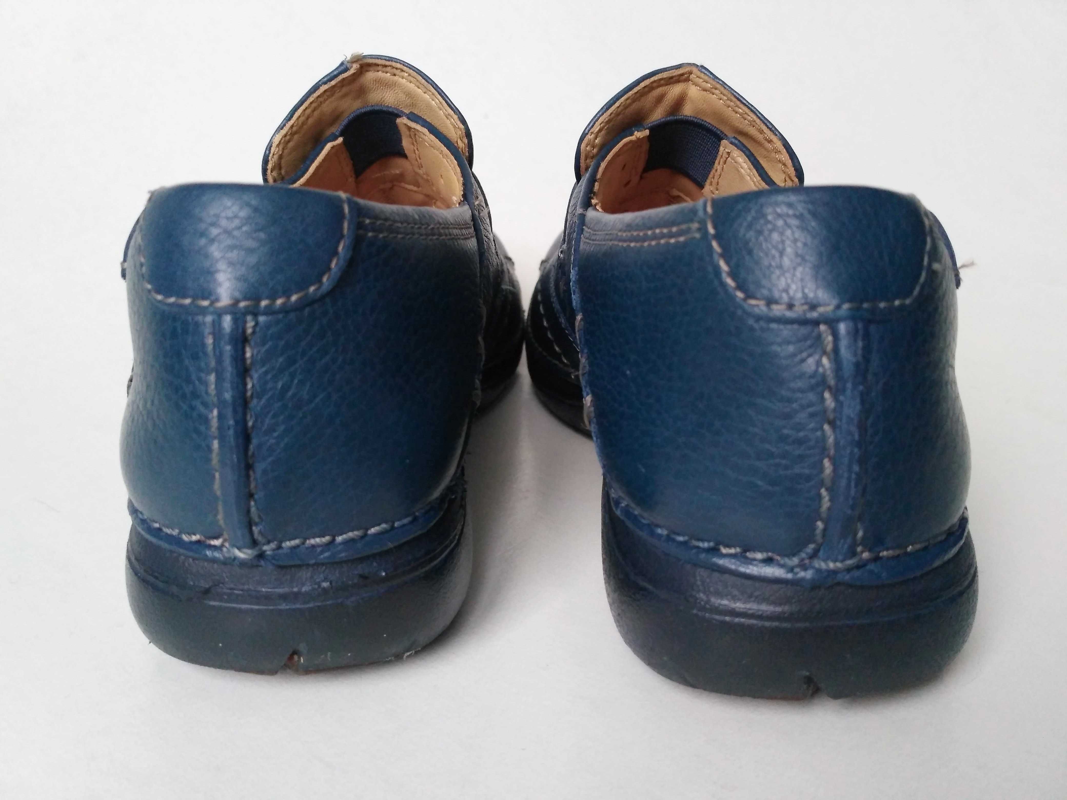 Туфлі CLARKS Wos UK3 EU35.5 Un.Loop Artisan Navy Leather Мешти