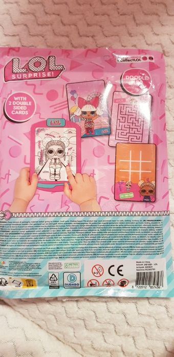 Sensoryczna tabliczka Kreuj i baw się Lalka Lol Surprise