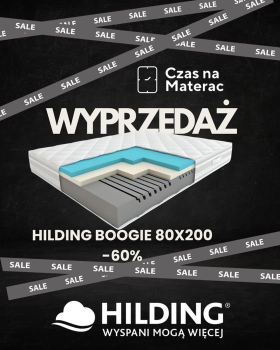 Materac Hilding Boogie 80x200 wyprzedaz ekspozycji -60%
