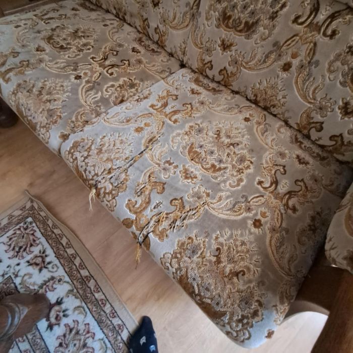 Dębowy Zestaw wypoczynkowy z ławą