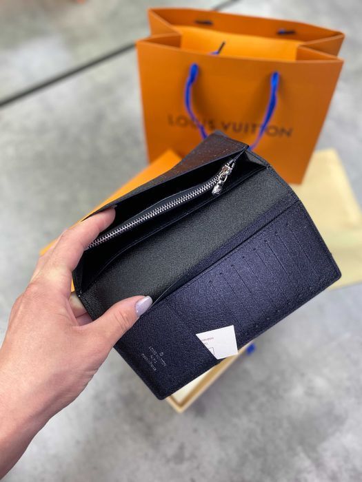 Черный бумажник Louis Vuitton кошелек Луи Виттон органайзер LV k320