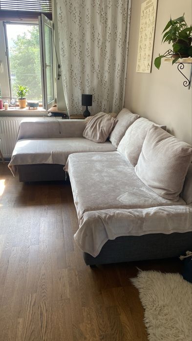 Narożnik Ikea z funkcją spania