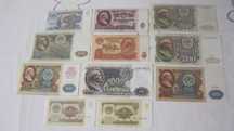 Лот 83 Рубли Ссср 11 купюр  100 1000  200 500 1 5 3 50  рублей