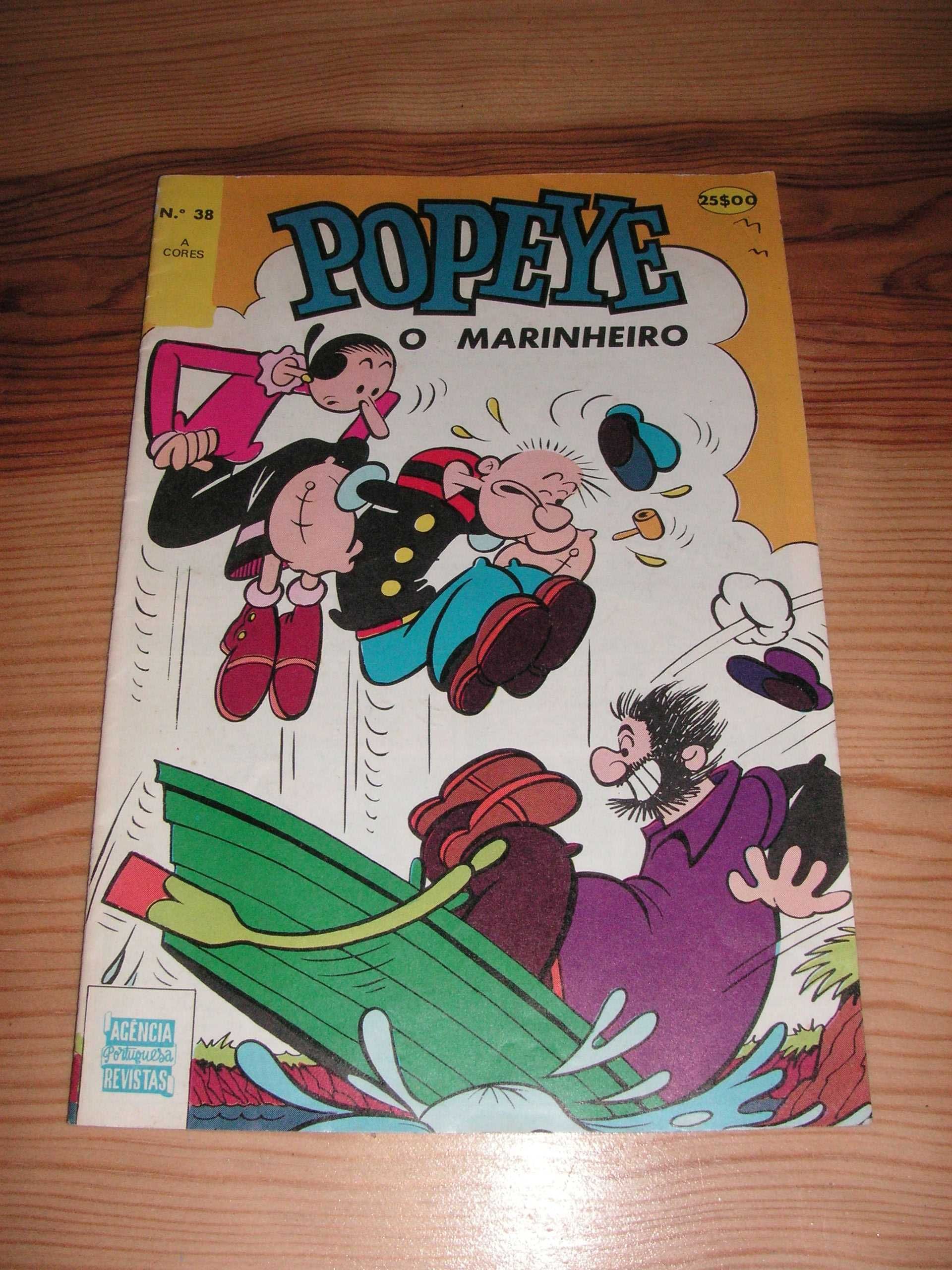 Revistas Banda Desenhada Popeye O Marinheiro Nº 27, 30, 31 e 38
