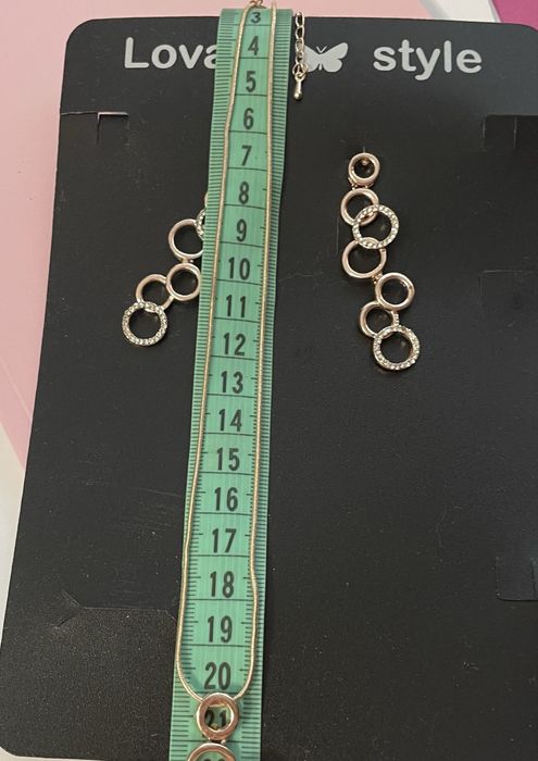 Набір прикрас сережки та підвіска біжутерія