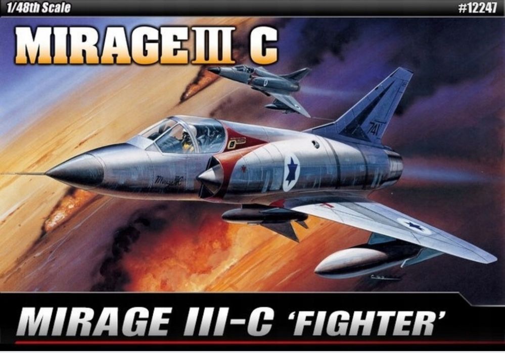 Academy 12247 samolot Mirage IIIC model do sklejania 1:48
