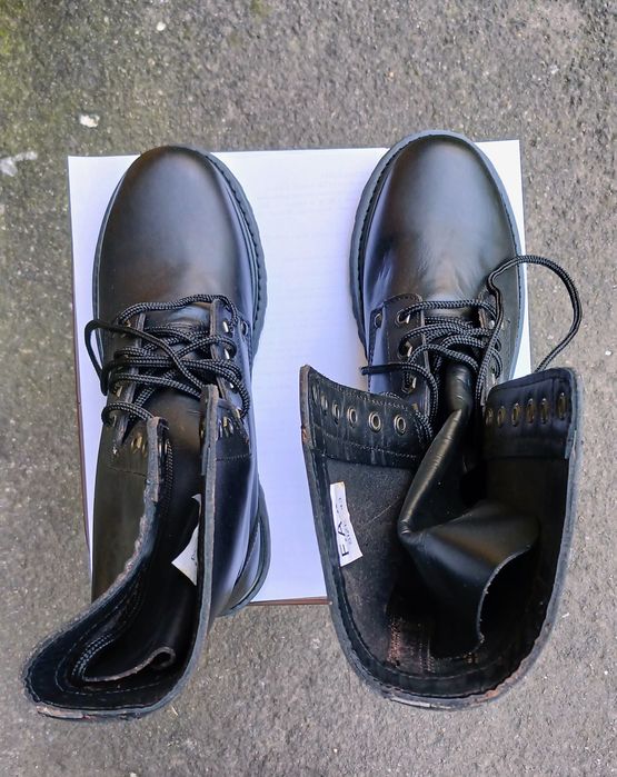 Берцы мужские  кожаные