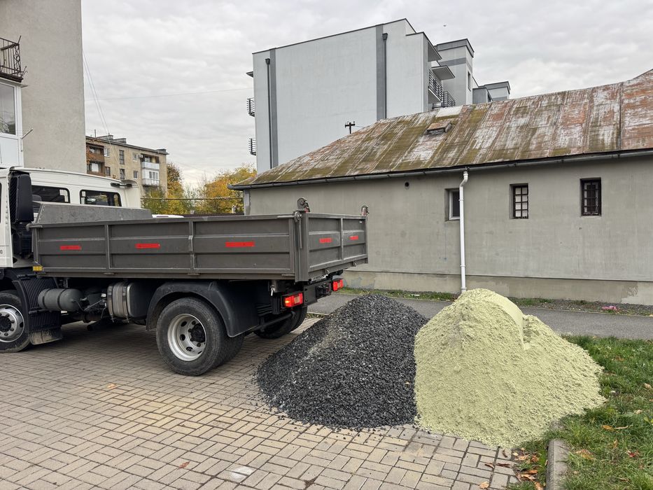 Вантажні перевезеня, доставка,пісок,щебень,відсів,грунт, глина, сміття