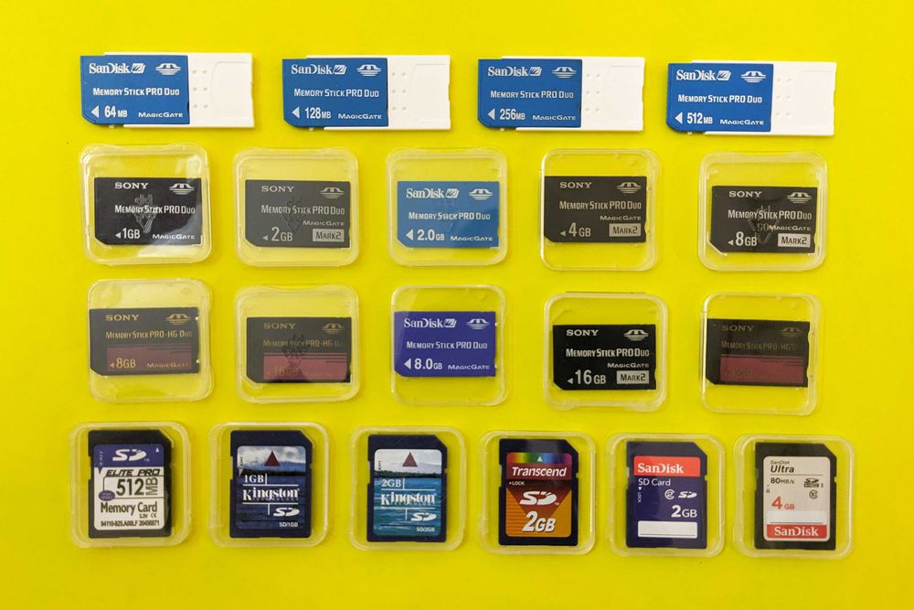 Карты памяти Sony memory stick duo pro SD Nikon Canon флеш картки