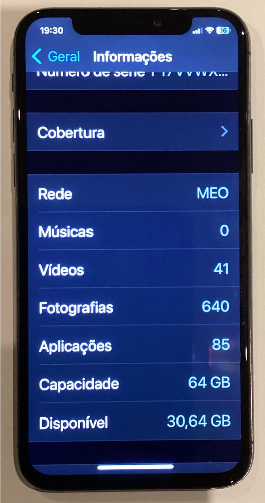 iPhone X - 64GB - Traseira preta
