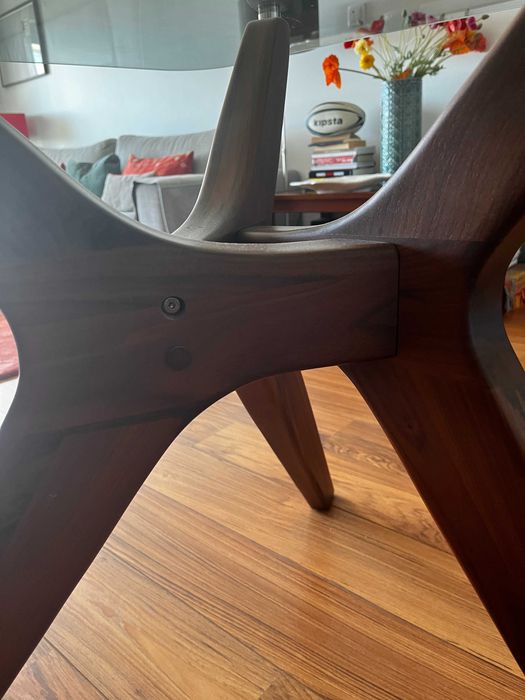 Mesa de Jantar tampo em vidro LA REDOUTE