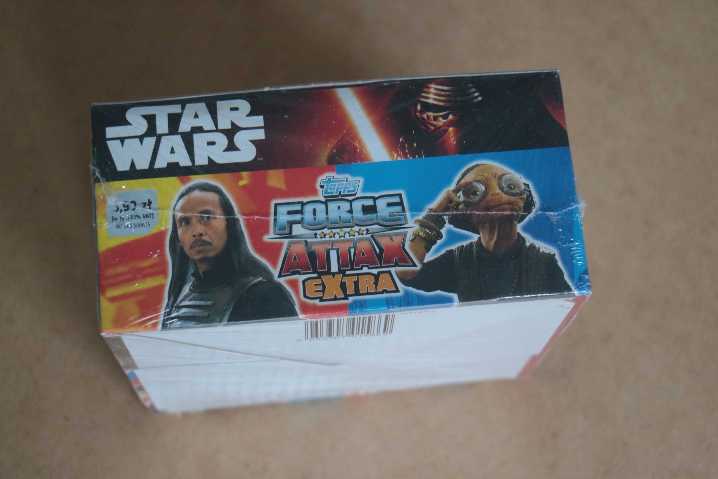 Karty Topps Force Attax Extra - box 50 saszetek - nowy w folii