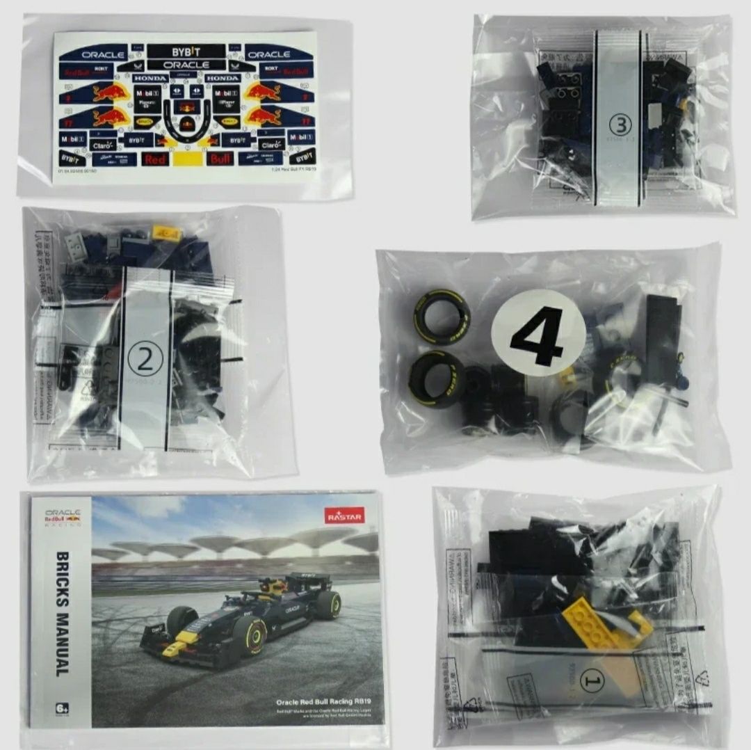 Red bull Max Verstappen #1 RB19 2023, bolid F1 model z klocków NOWY !