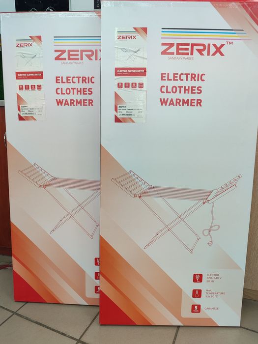 Електрична рушникосушарка Zerix Comfort  EDC-23148-T-Silver з таймером