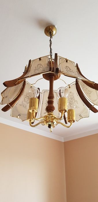 Piękna lampa, żyrandol retro