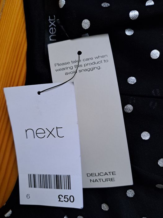 Вечірня крута сукня в горох бренд  Next