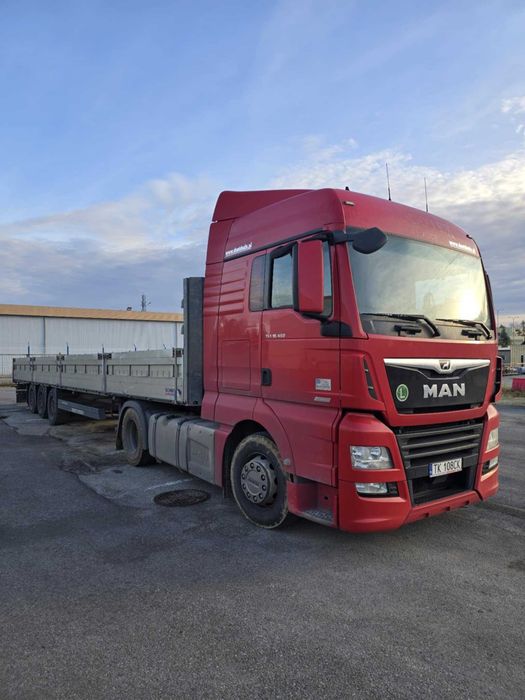 Zestaw ciężarowy MAN TGX + naczepa SCHMITZ CARGOBULL