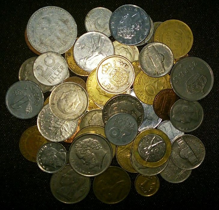 Монеты мира 54шт.