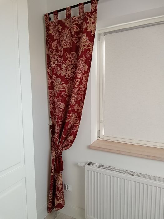 2x zasłona panel 3x lambrekin paisley boho hippie