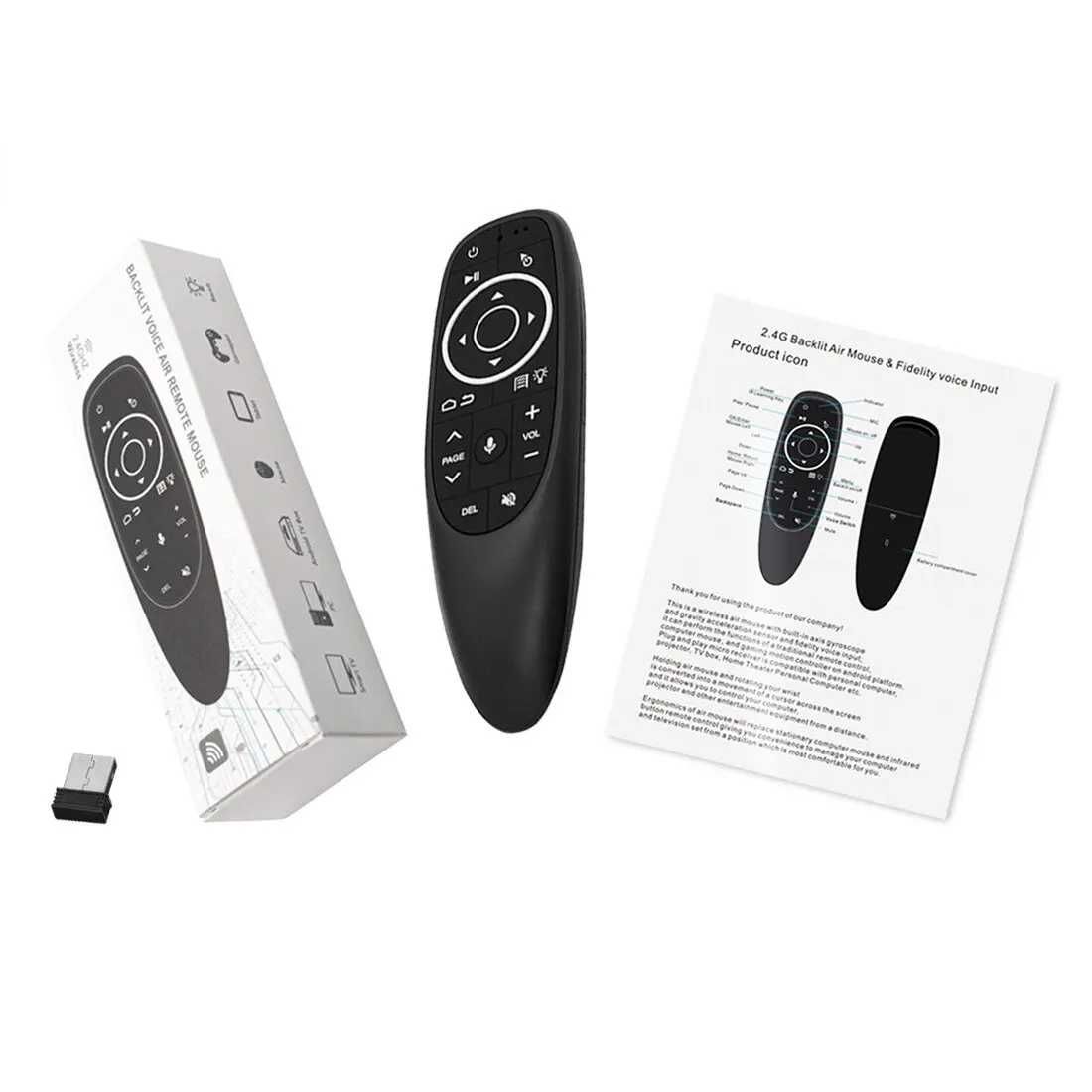 G10S Pro Air Mouse Voice Remote Control 2.4GHz Пульт Gyroscope IR