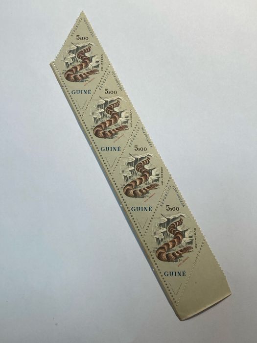 Selos da Guiné, Série Cobras/Reptéis, Não Usados