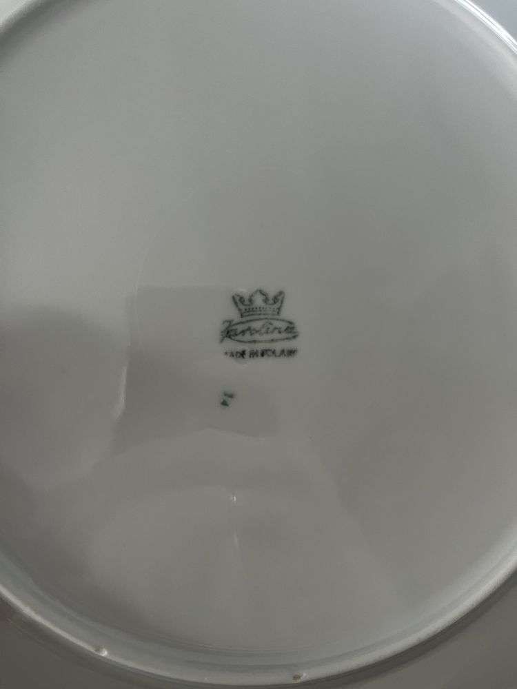 Serwis porcelana Karolina, patera, waza, bulinówka, sosjerka, talerze