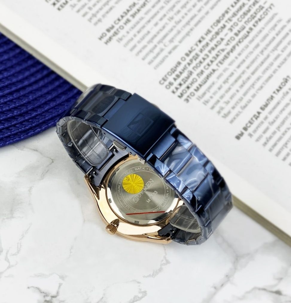 Мужские наручные часы Curren 8383 Blue-Gold