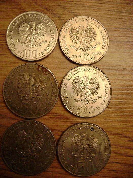 Emblematy, stare monety PRL