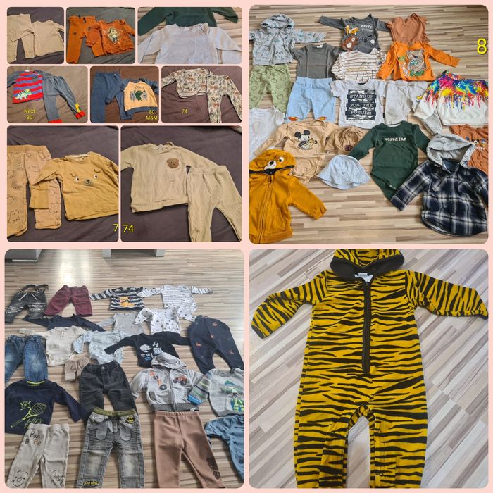 Duża paczka ubranek 74-80