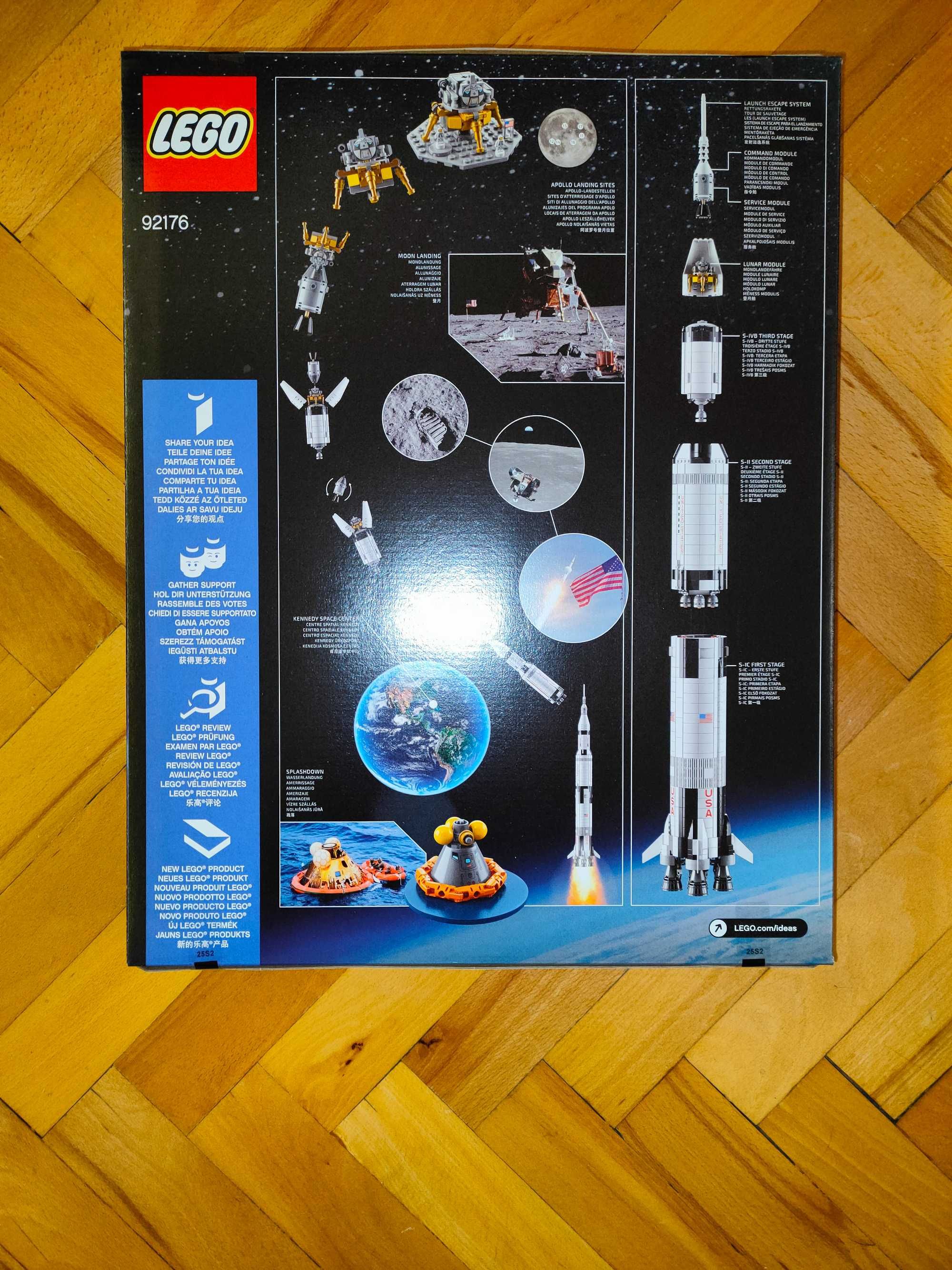 NOWE Klocki LEGO Ideas 92176 Rakieta NASA Apollo Saturn V