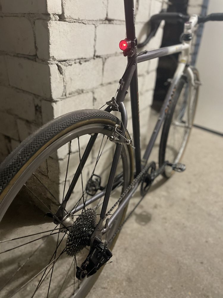 Rower gravel retro L giant avant stalowy cro-mo